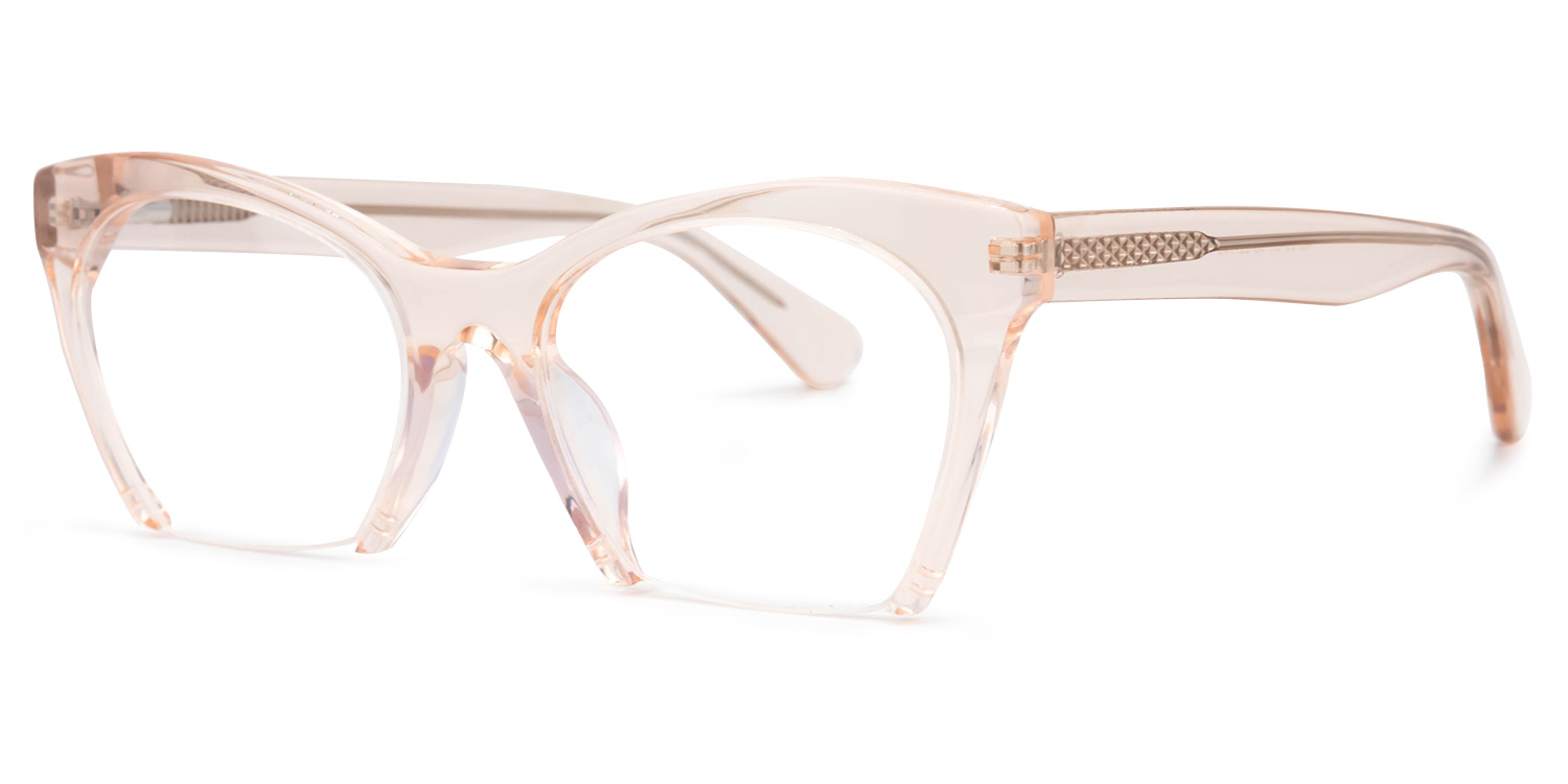 Christine Cat Eye Orange Glasses | ZEELOOL UK2