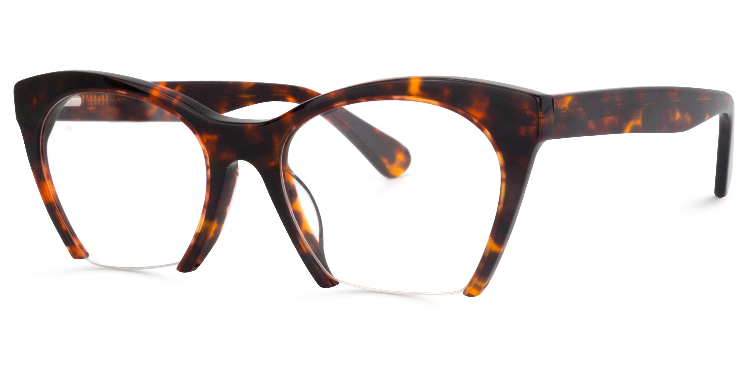 Christine Cat Eye Tortoise Glasses | ZEELOOL UK1