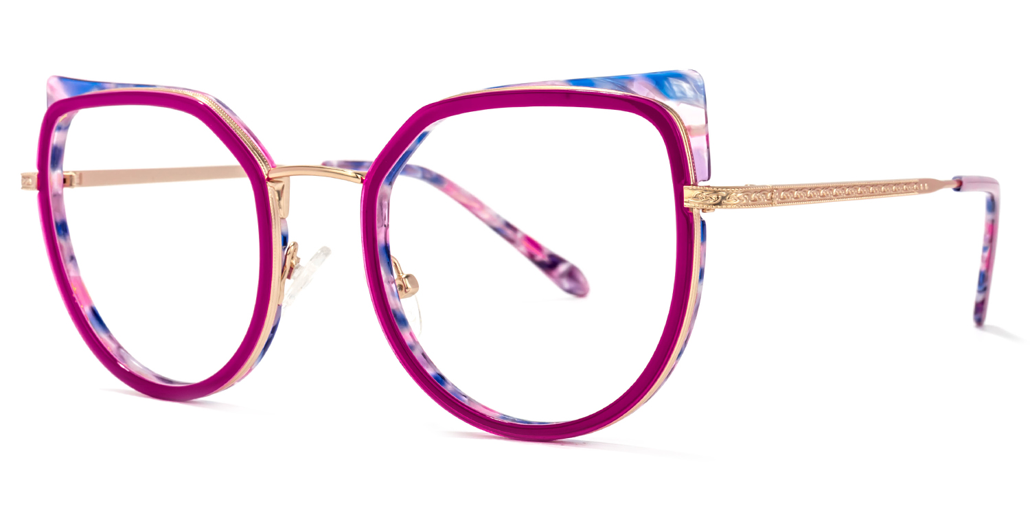 Felix Cateye Purple Glasses | ZEELOOL UK1