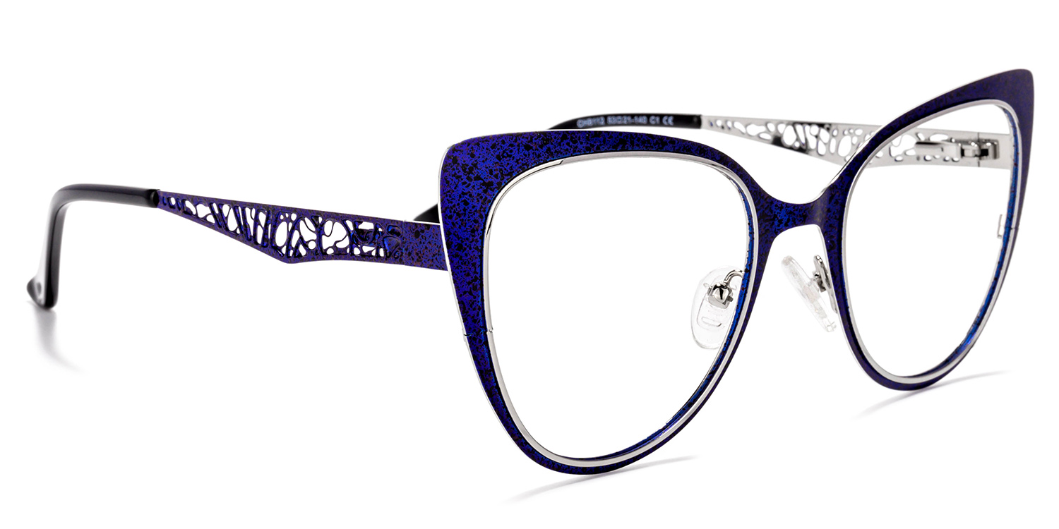 Eileen Cateye Blue Glasses | ZEELOOL UK2