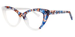 Maxine Cateye White Glasses1
