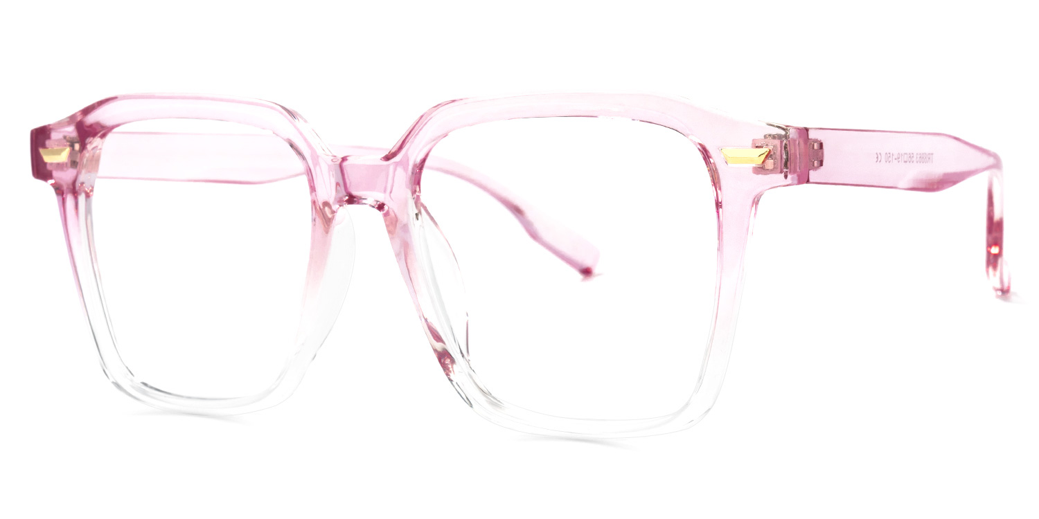 Rivera Square Pink Glasses | ZEELOOL UK1