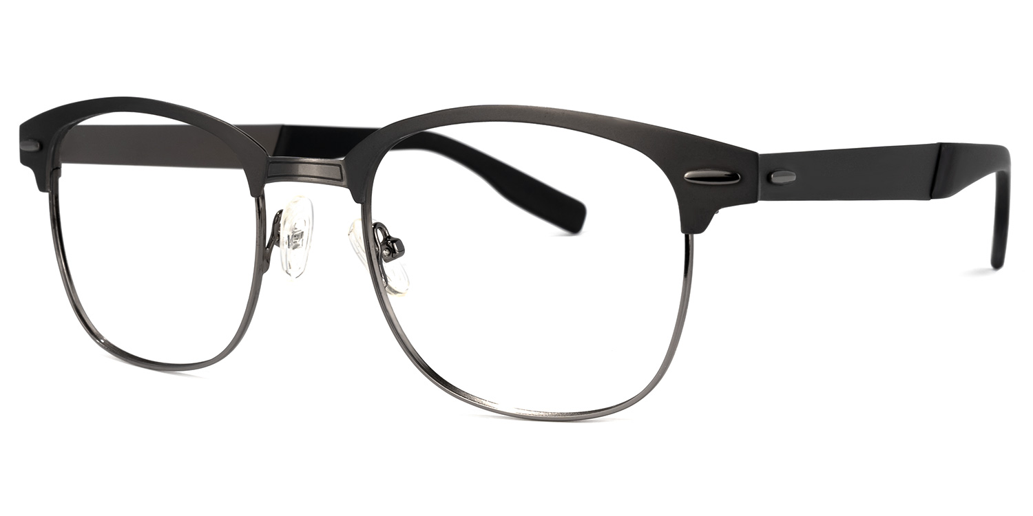 Shonia Browline Gray Glasses | ZEELOOL UK1
