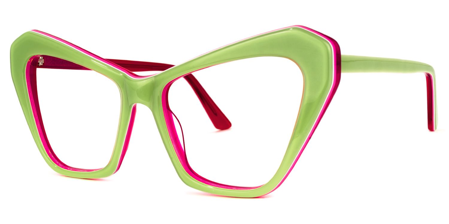 Benita Cateye Green Glasses | ZEELOOL UK1