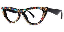 Lawal Cateye Black Glasses1