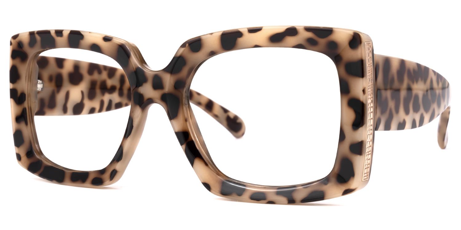 Yael Square Light-Tortoise Glasses | ZEELOOL UK1