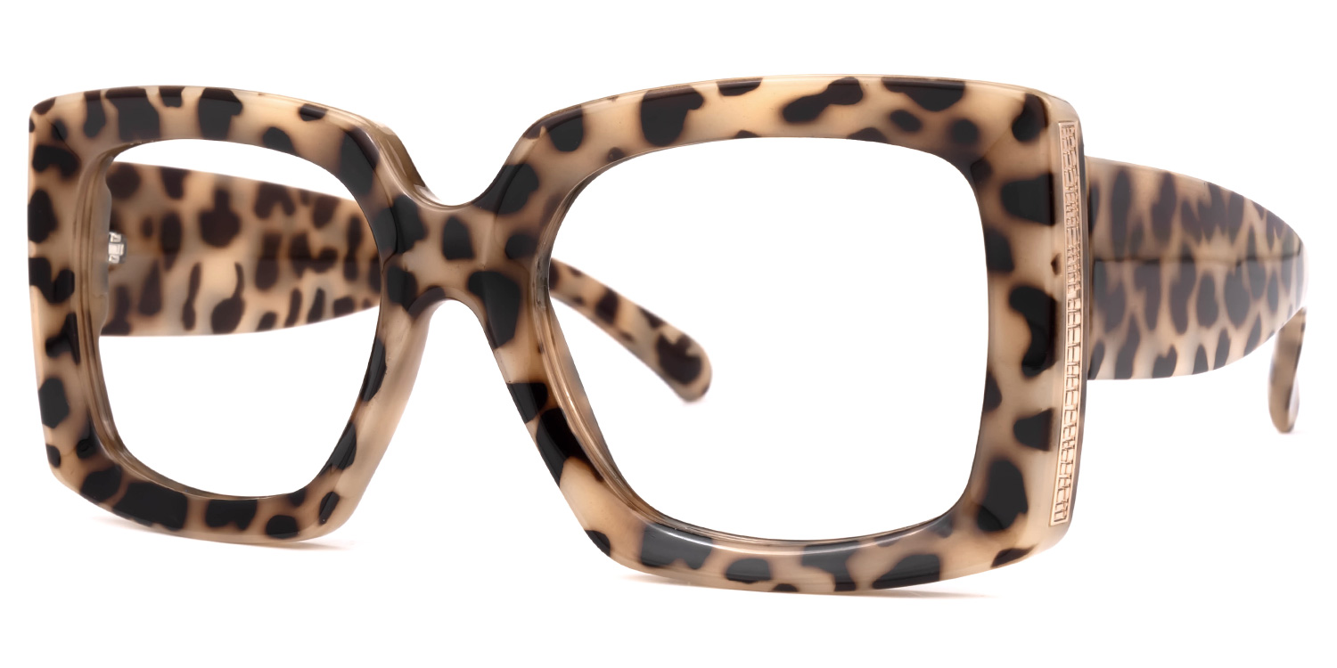Yael Square Light-Tortoise Glasses | ZEELOOL UK1
