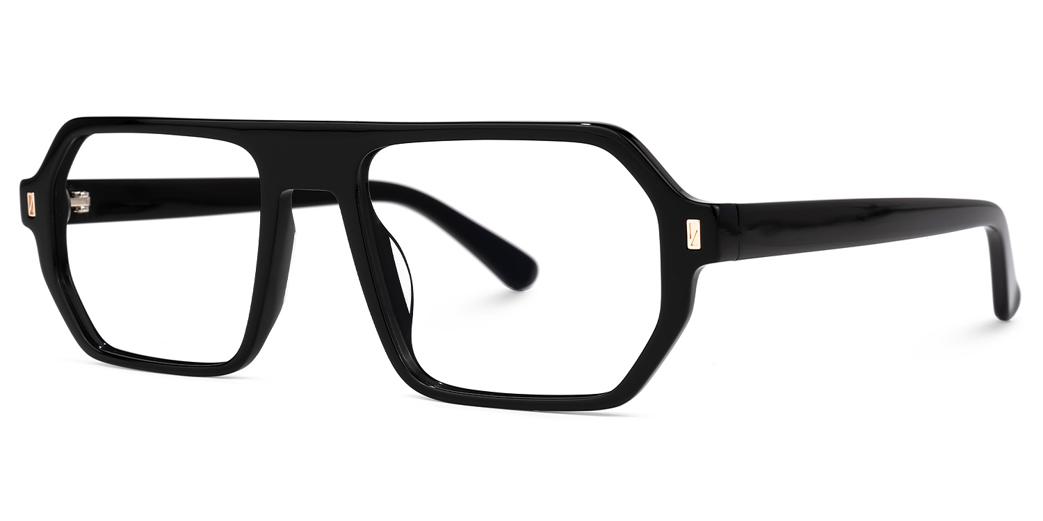 Fatou Geometric Black Glasses1