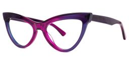 Sekudo Cateye Purple Glasses1