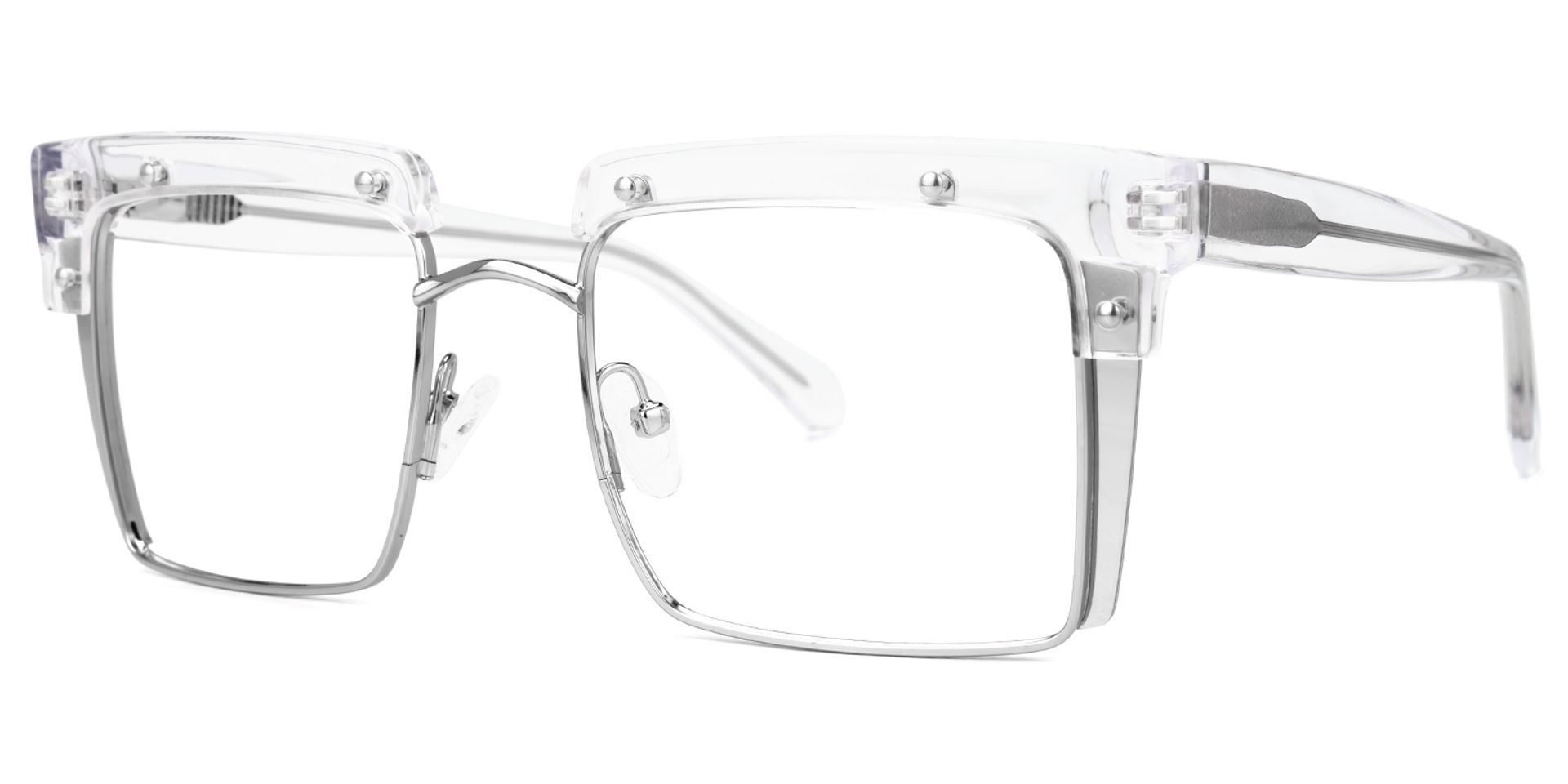 Kiana Square Clear Frame Glasses | Zeelool Optical2