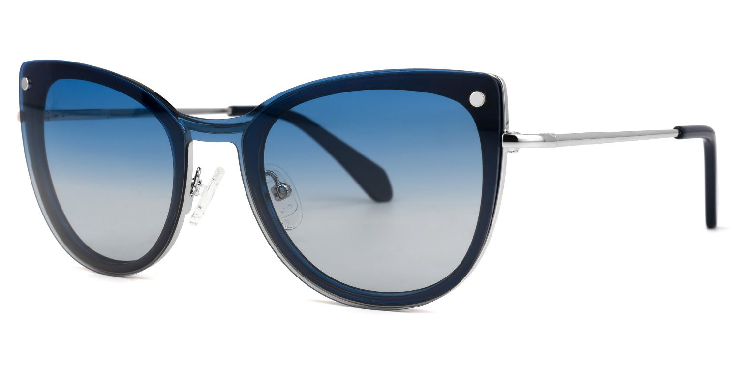 Paulette Clip-on Blue Glasses | ZEELOOL UK1