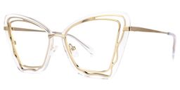 Mayers Clear Cat eye Glasses1
