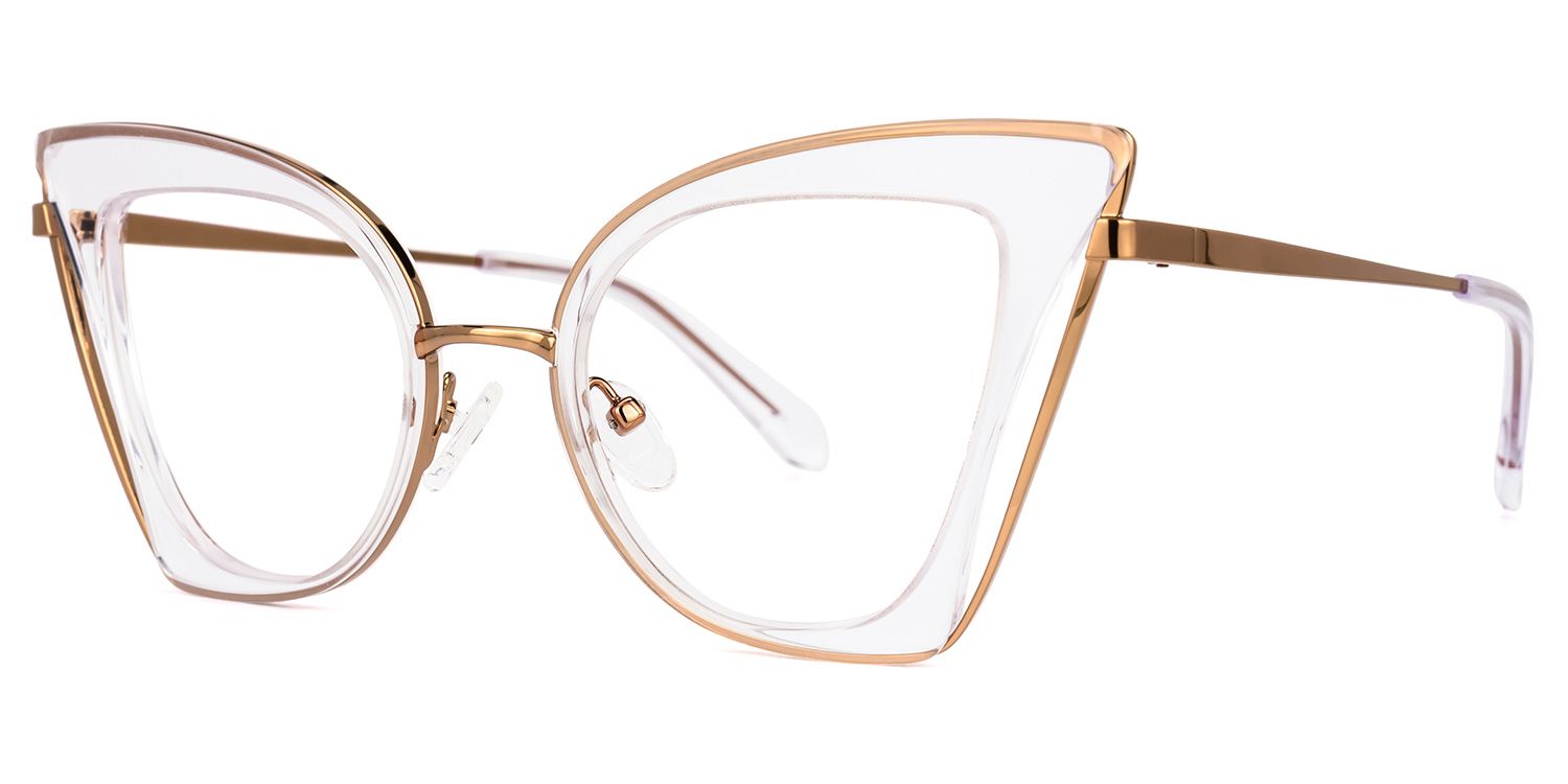 Orinthia Cateye Clear Glasses | ZEELOOL UK1