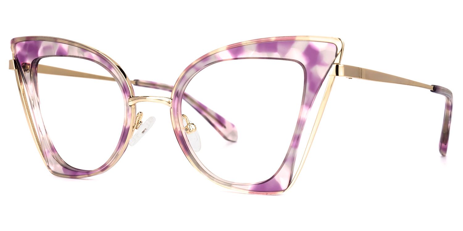 Orinthia Cateye Purple Glasses | ZEELOOL UK1
