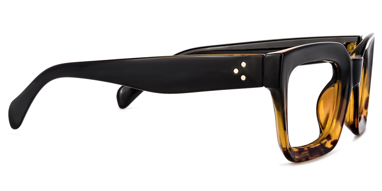 Nevaeh Square Yellow-Tortoise Glasses | ZEELOOL UK3