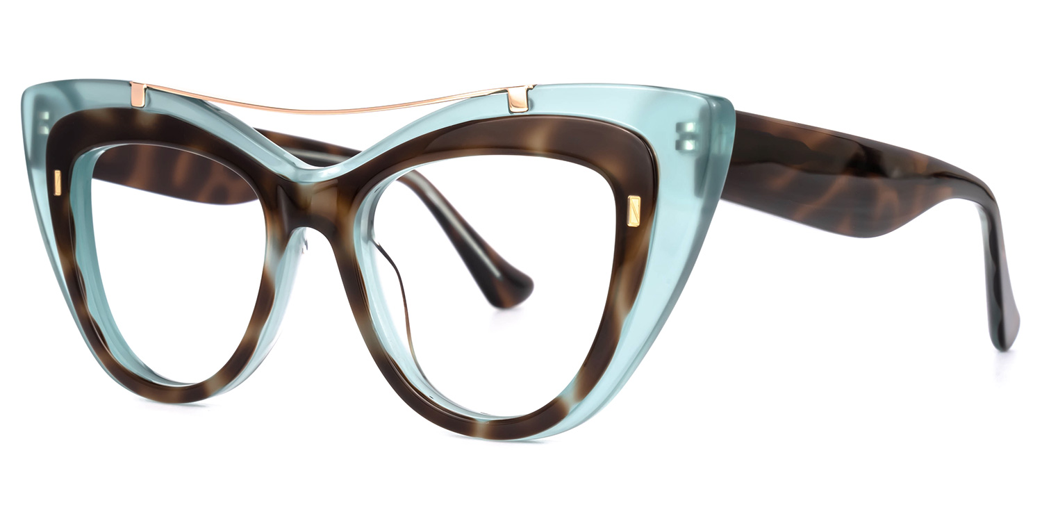 Poutch Cateye Blue Glasses1