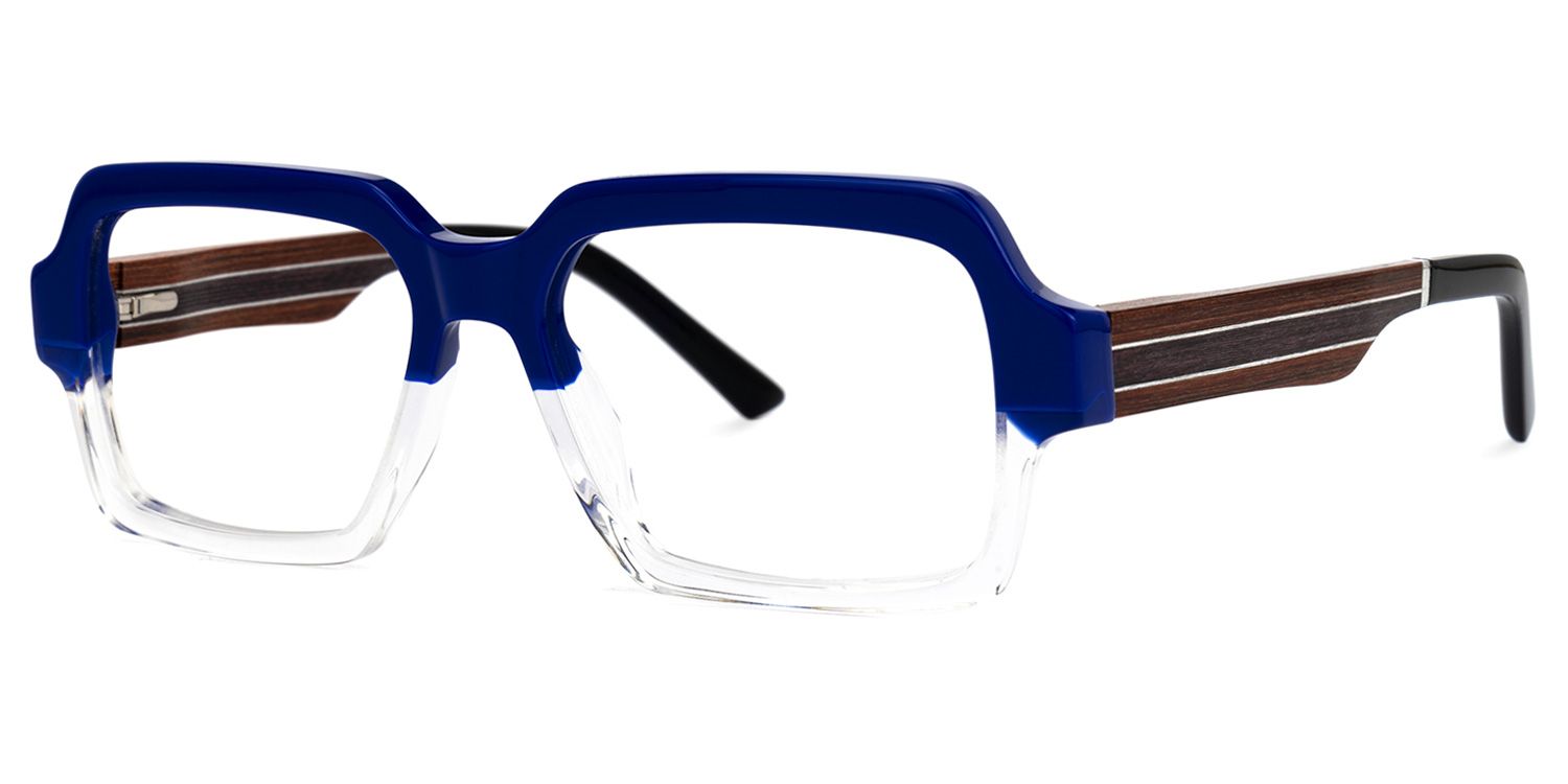 Jack Rectangle Two-Tone Glasses | ZEELOOL UK1