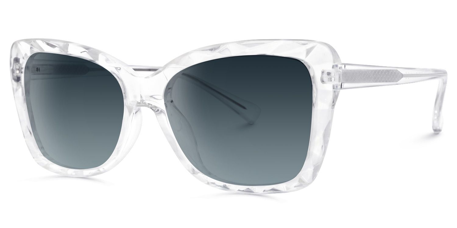 Edna Cateye Clear Sunglasses | ZEELOOL UK1