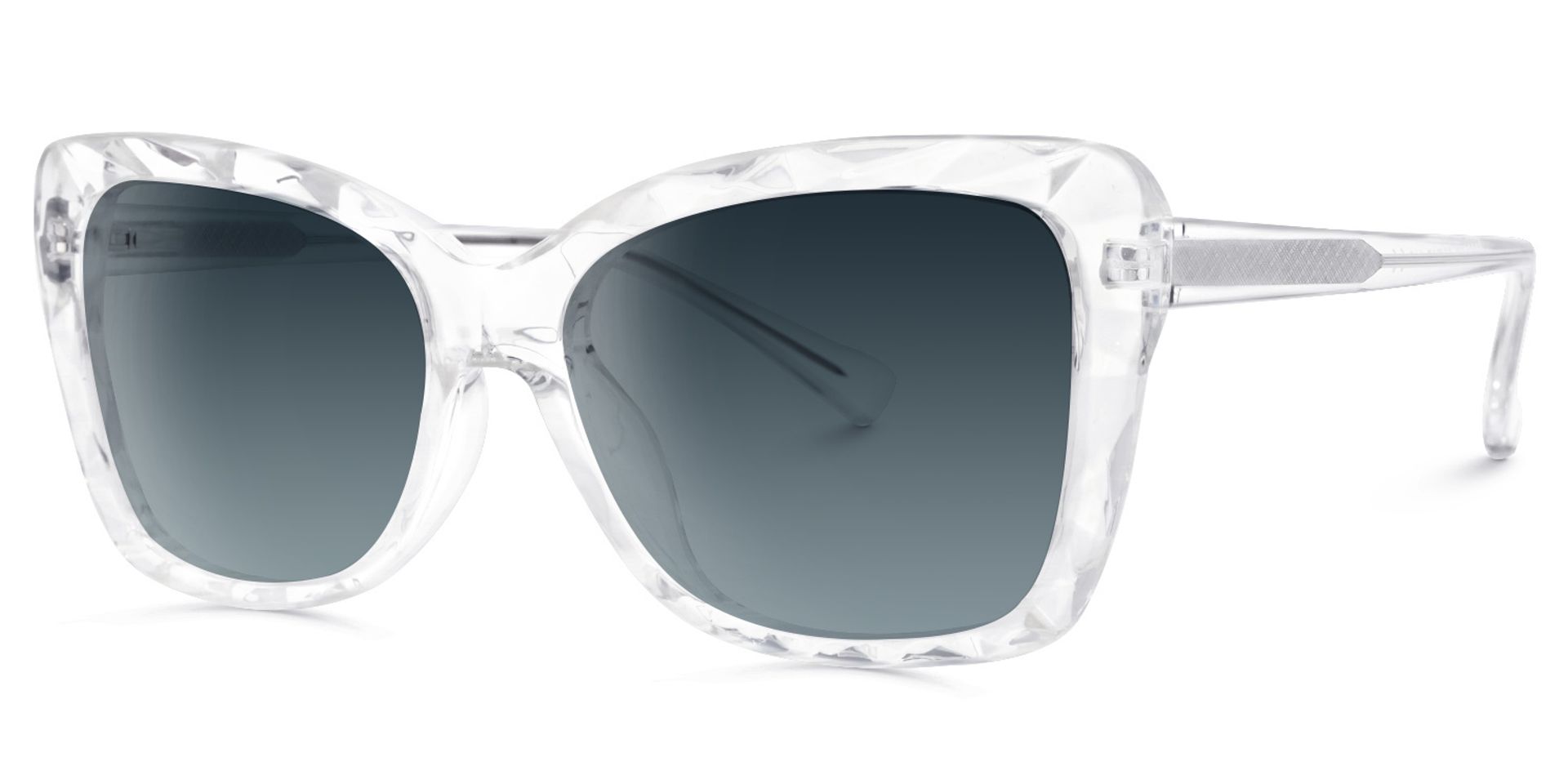 Edna Cateye Clear Sunglasses | ZEELOOL UK1