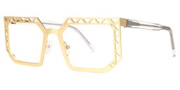 Adorno Square Gold Glasses1