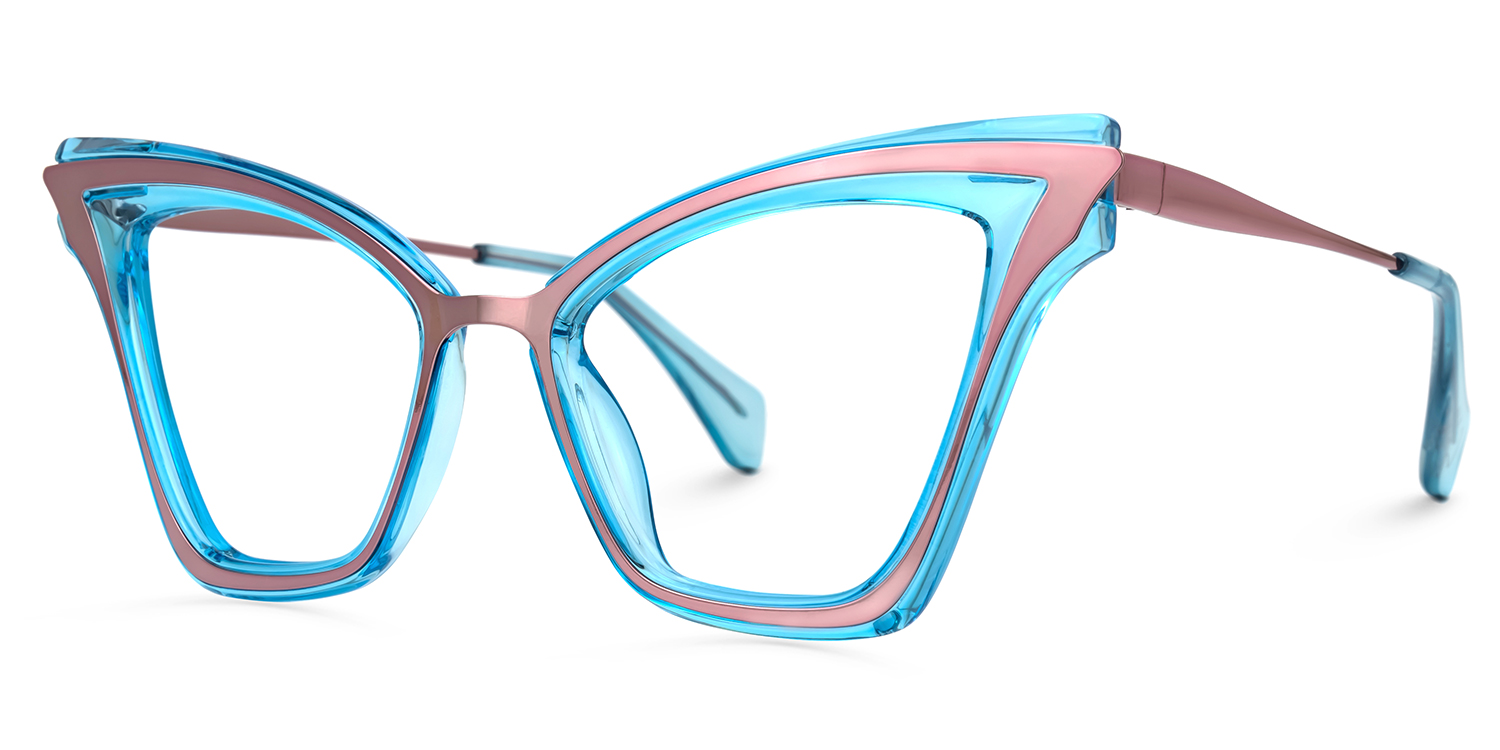Stella Cateye Blue Glasses1