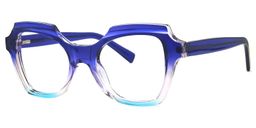 Caamir Geometric Blue Glasses1
