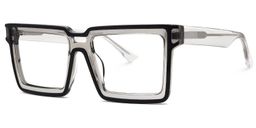 Milian Square Black Glasses1