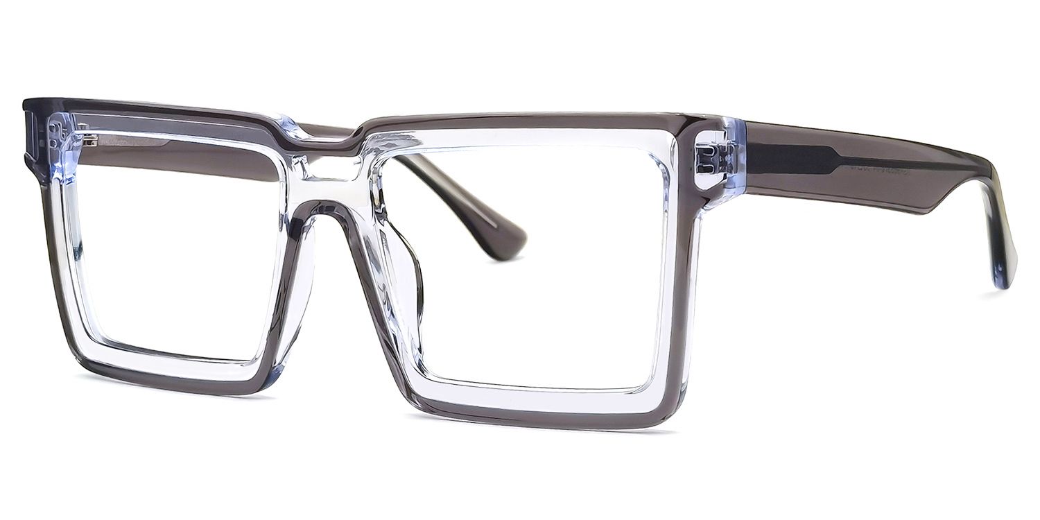 Cyber Spectacle Frame, Milian Gray Square Eyeglasses1