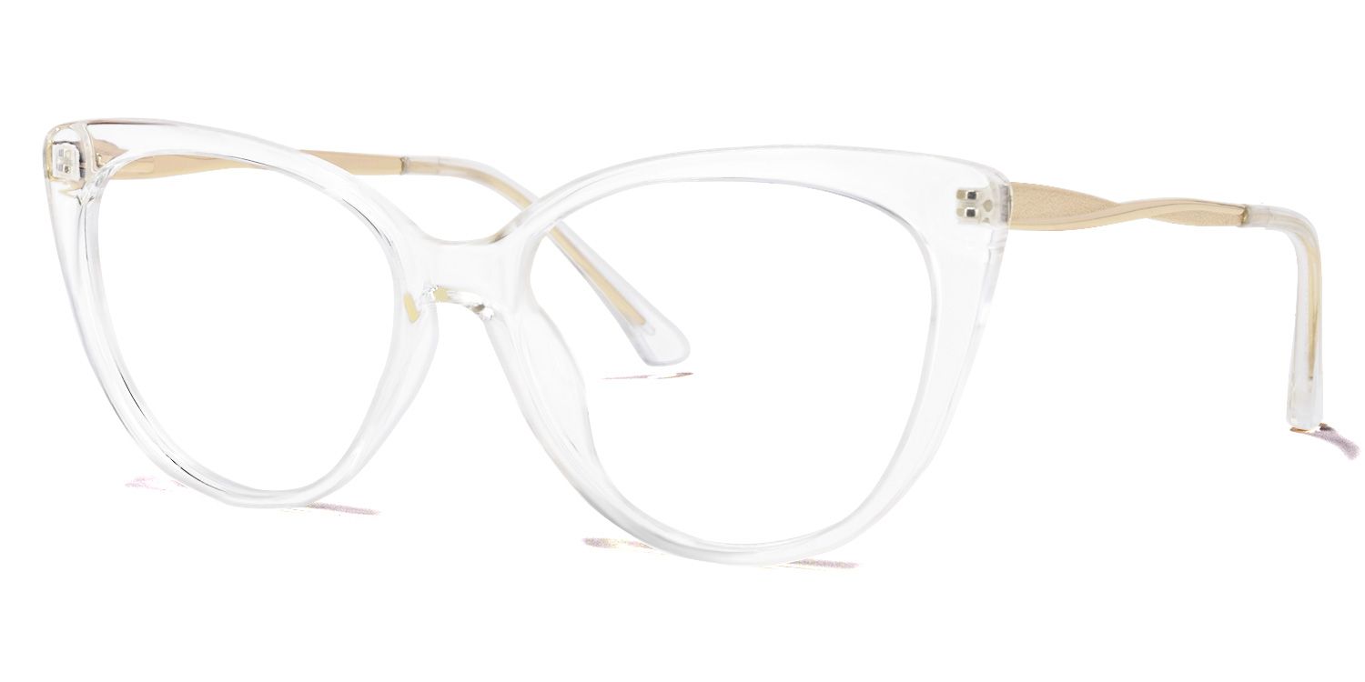 Marcus Cateye Clear Glasses | ZEELOOL UK1