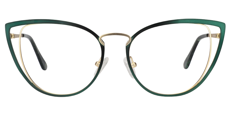 Cateye Green Glassess | ZEELOOL UK0