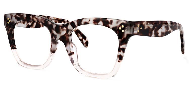 Tandy Rectangle Light-Tortoise Glasses