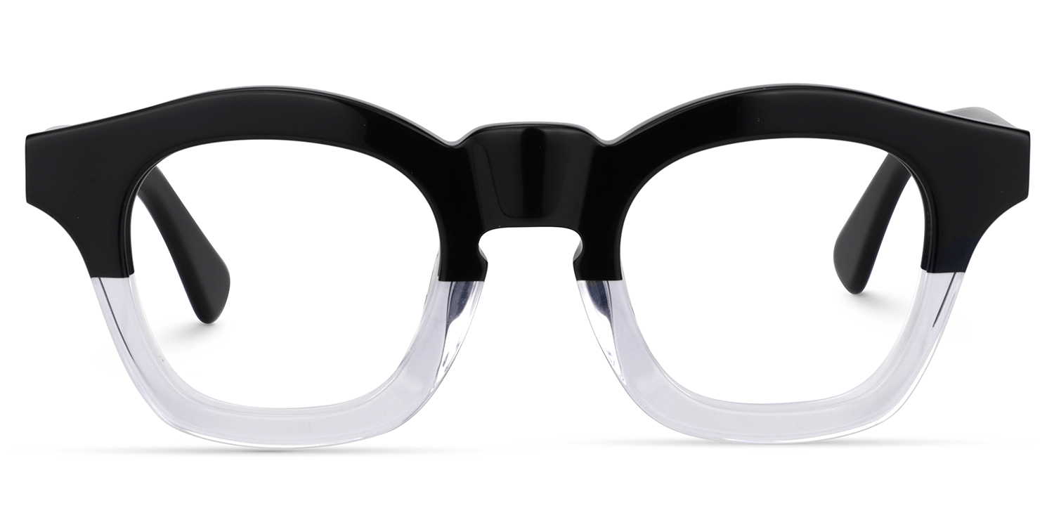 Rita Square Black&Crystal Glasses 0