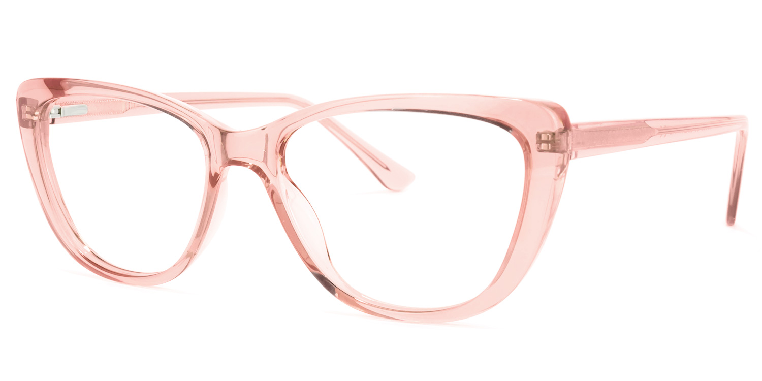 Qamar Cateye Pink Glasses | ZEELOOL UK1