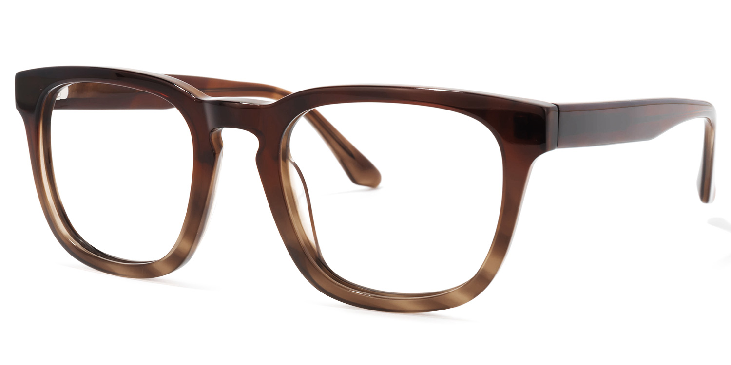Reese Square Brown Glasses | ZEELOOL UK1