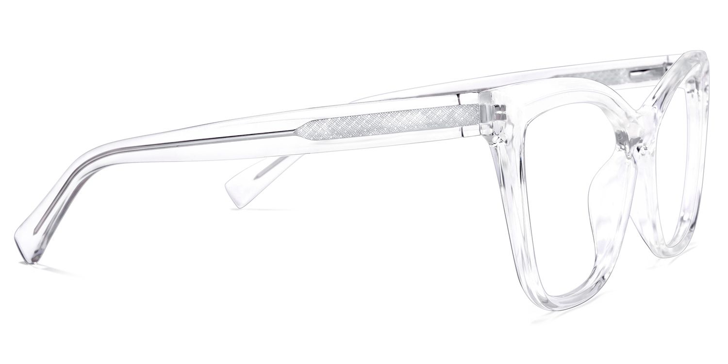 Raegan Cateye Clear Glasses | ZEELOOL UK3