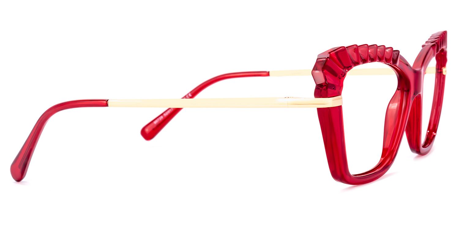 Sophie Cateye Red Glasses | ZEELOOL UK3