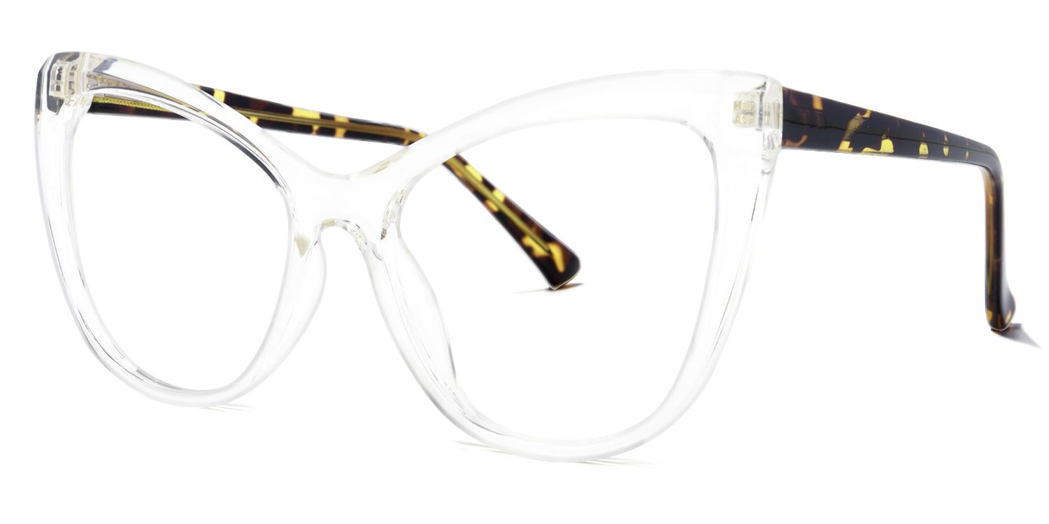 Shelby Cateye Clear Glasses | ZEELOOL UK1