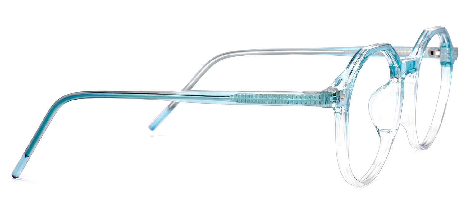 Sasha Round Light-Blue Glasses | ZEELOOL UK3