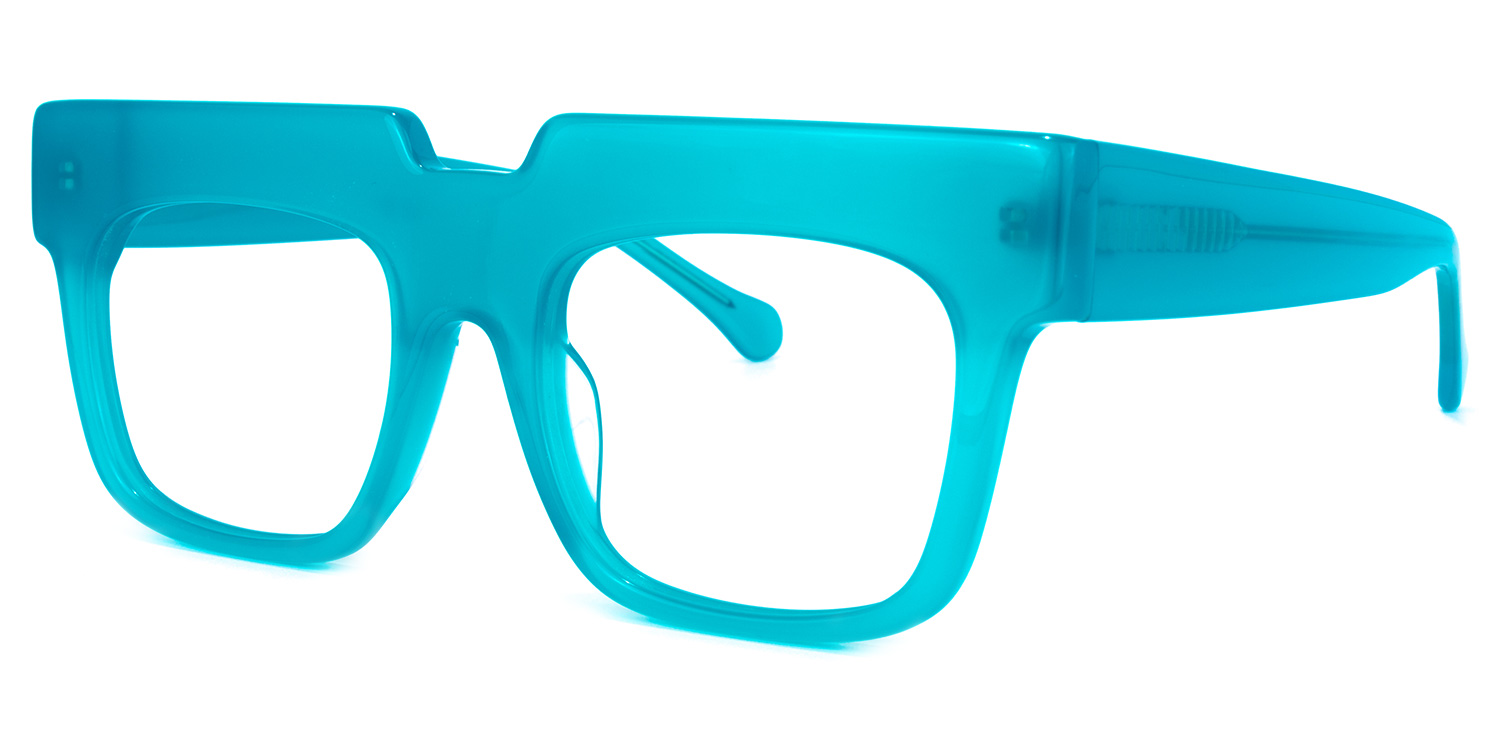 Travis Square Blue Glasses | ZEELOOL UK1