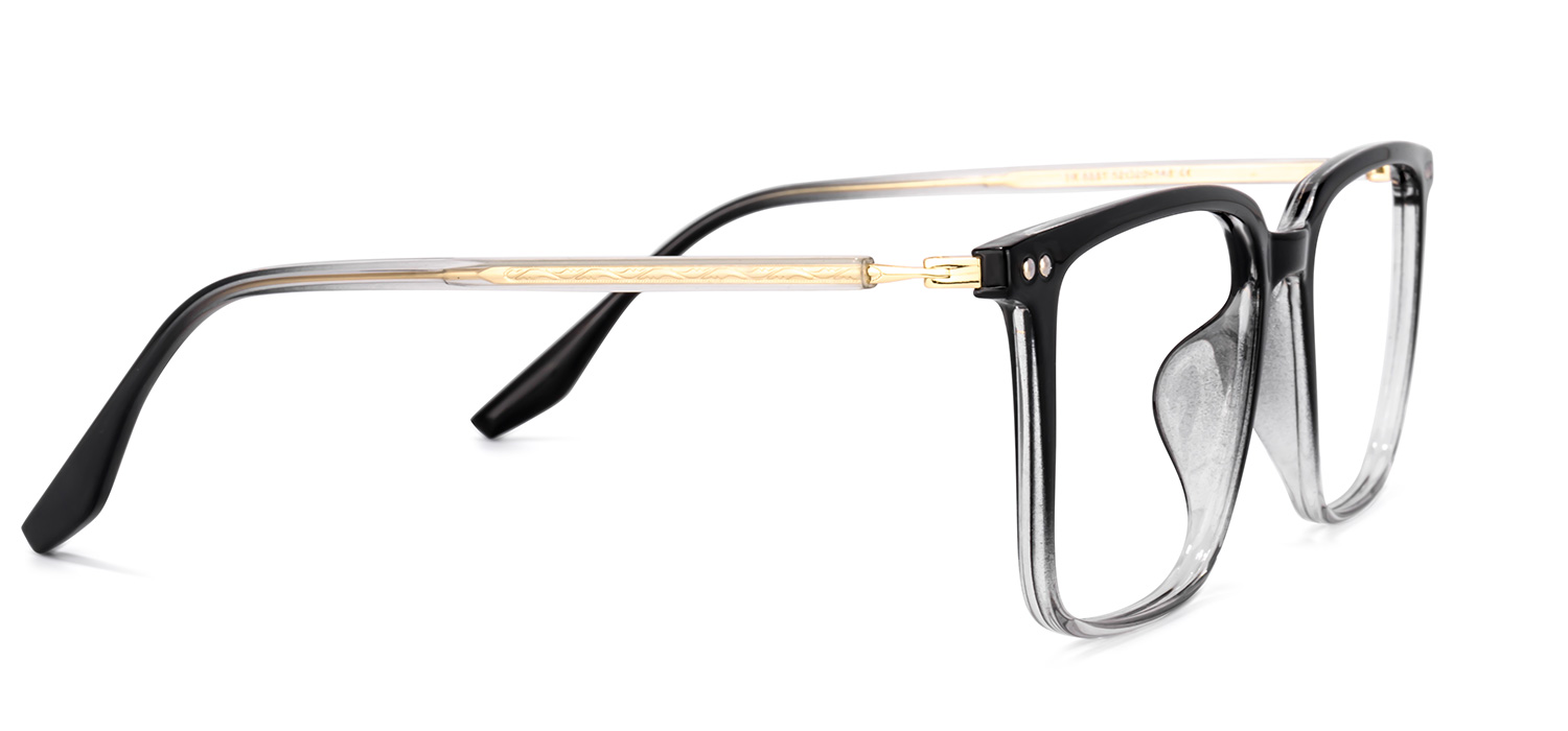 Tobias Square Black Glasses | ZEELOOL UK3