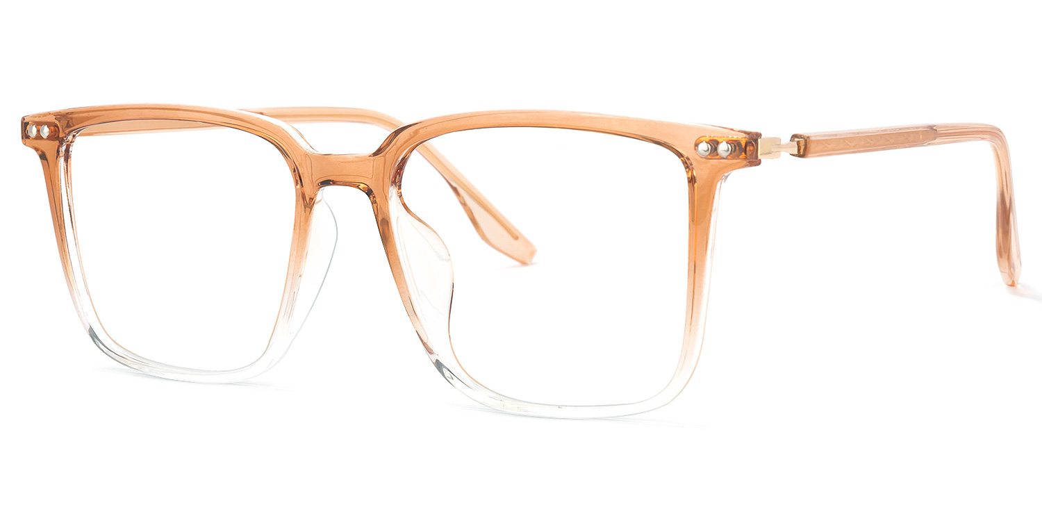 Tobias Square Earthy-Yellow Glasses1