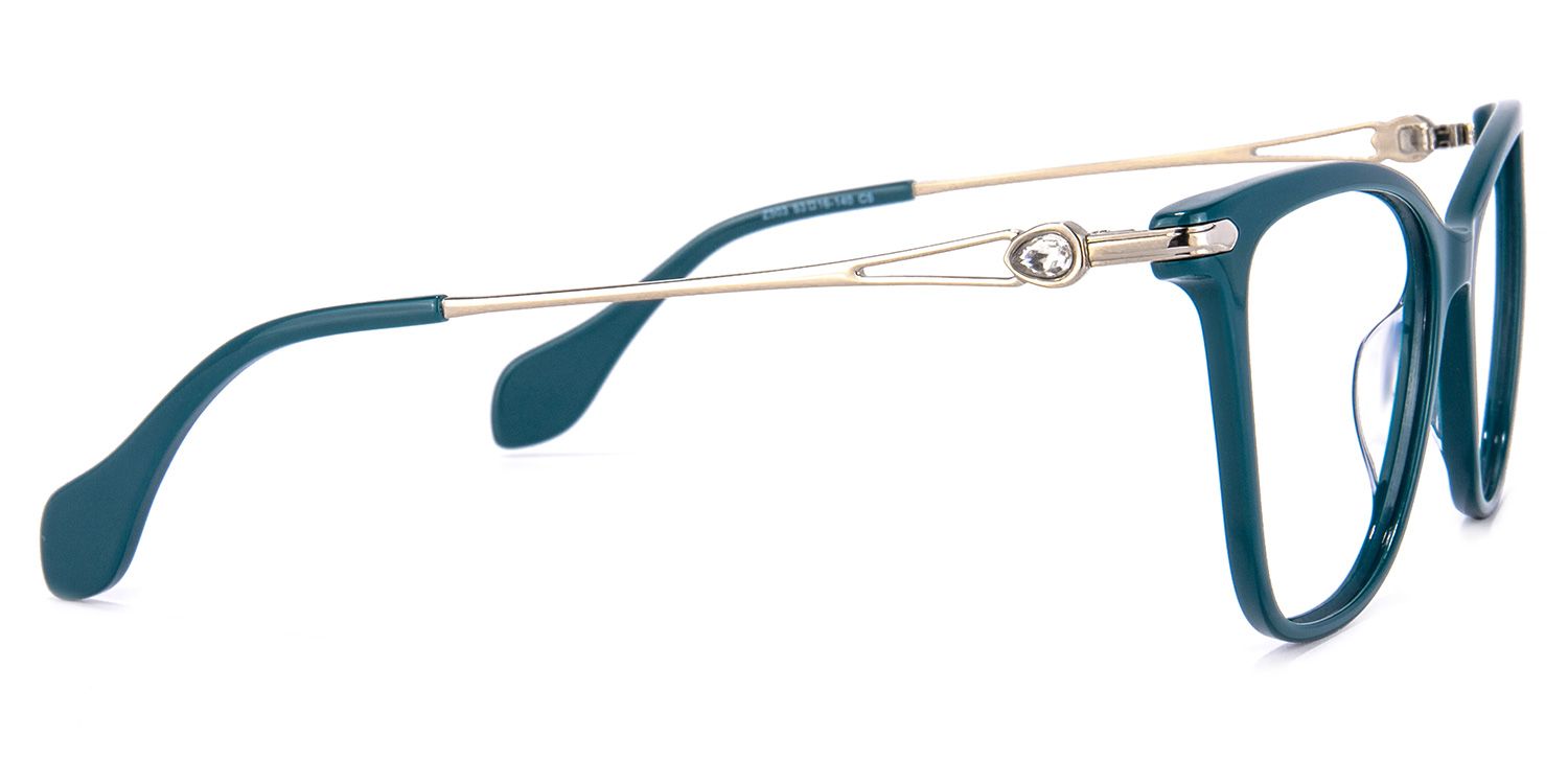 Westley Butterfly Peacock-Green Glasses | ZEELOOL UK3