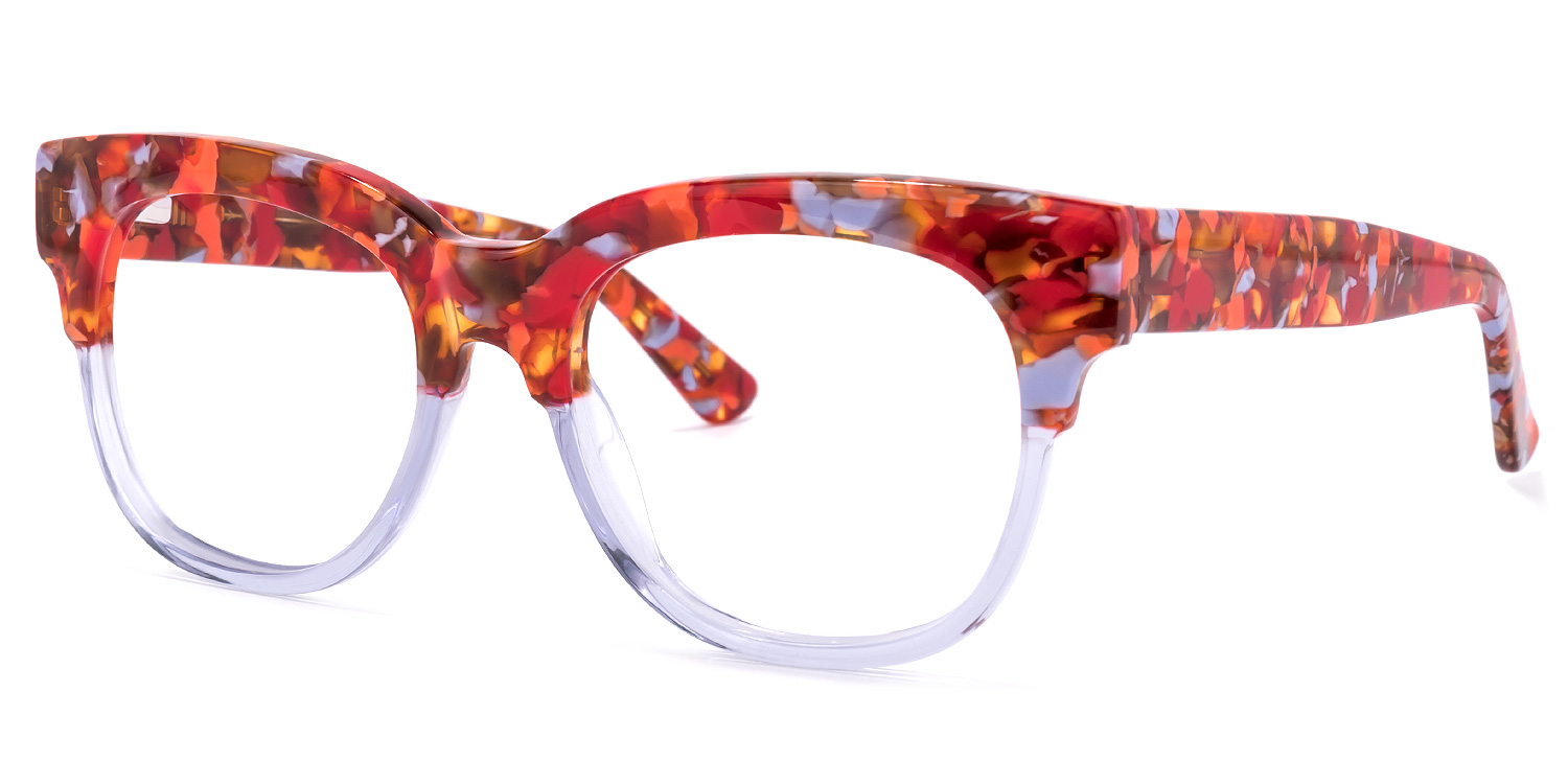 Yessenia Square Purple Glasses | ZEELOOL UK1