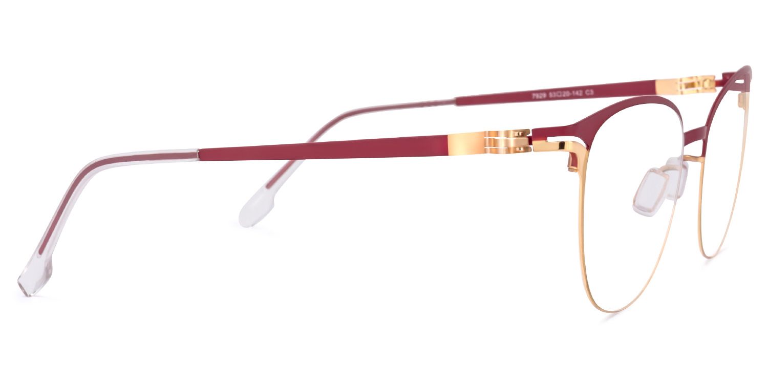 Yelena Sqaure Red Glasses | ZEELOOL UK3