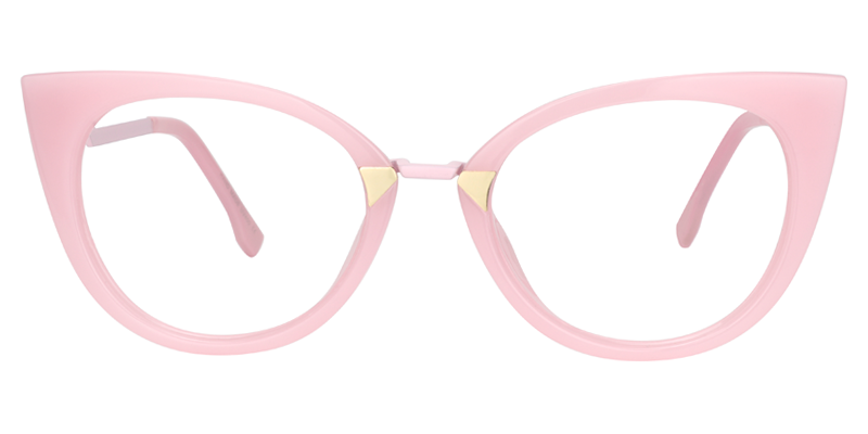 Cat Eye Pink Glasses | ZEELOOL UK Eyeglass Frame0