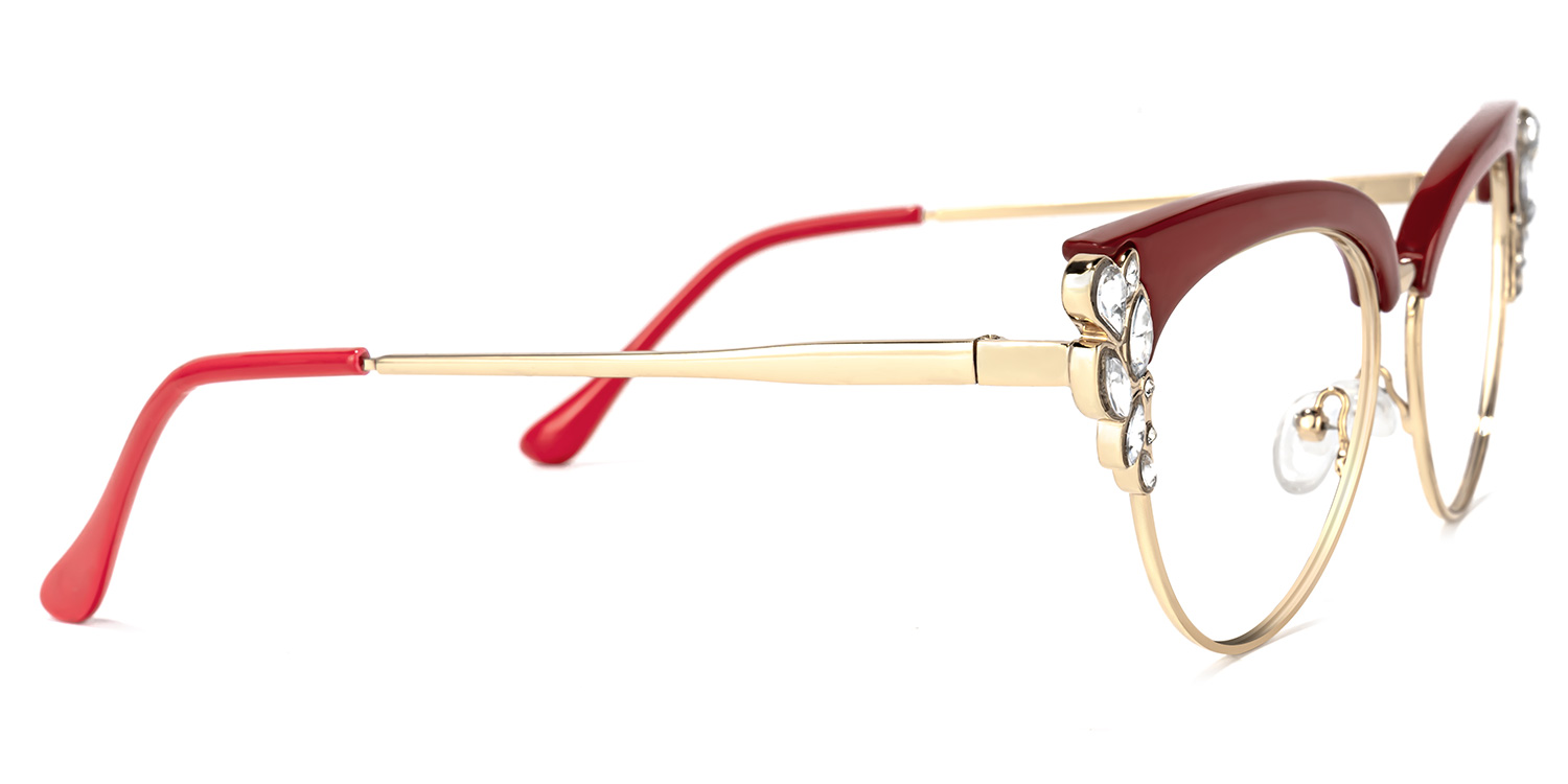 Cat Eye Red Glasses3