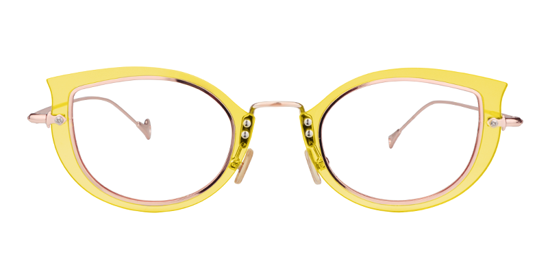 Cat Eye Yollow Glasses | ZEELOOL UK0