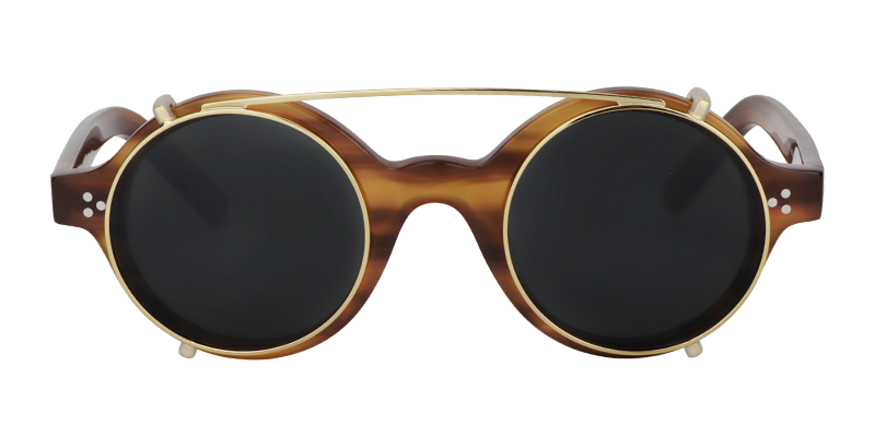 Clip-On Burnt Umber Sunglasses | ZEELOOL UK2