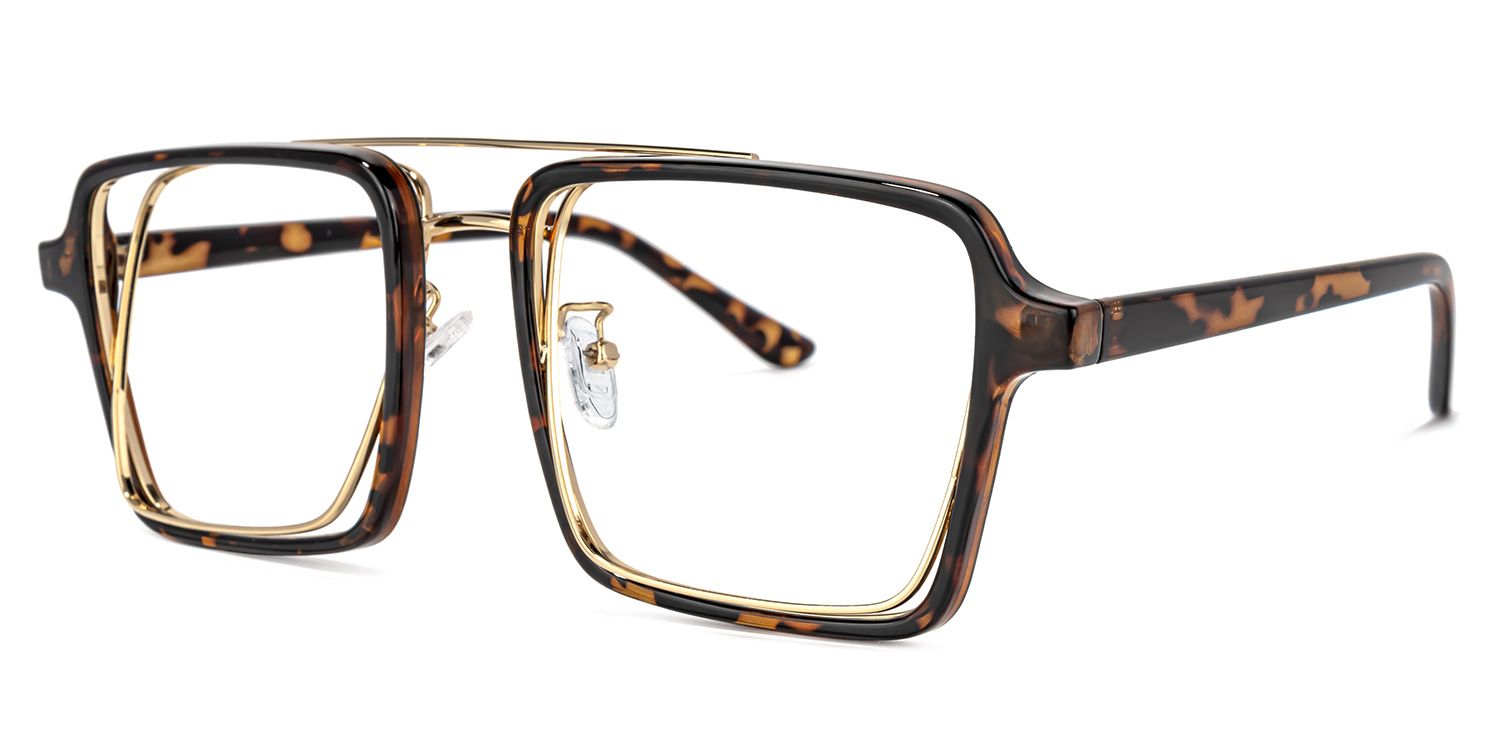 Aviator Tortoise-Gold Glasses | ZEELOOL UK1