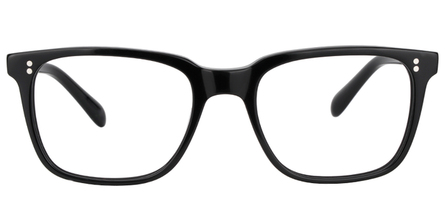 Lamont Rectangle Black Glasses